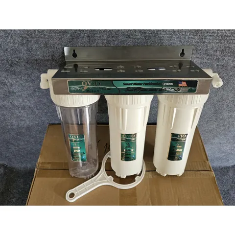 Bộ 3 cốc lọc 10inch kèm 3 lõi lọc thô - Cốc nhập khẩu loại 2 roăn