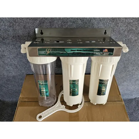 Bộ 3 cốc lọc 10inch kèm 3 lõi lọc thô - Cốc nhập khẩu loại 2 roăn
