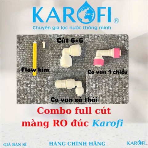 Co van xả thải Karofi - 2 đầu kết nối dây 6 - Đời 2024 không lưới chống nứt - Hàng chính hãng karofi