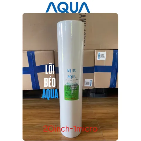 Lõi béo Aqua Hàn Quốc 1-5 micron Bigblue 20 inch dùng cho lọc đầu nguồn, lọc tổng, lọc thô cặn bẩn