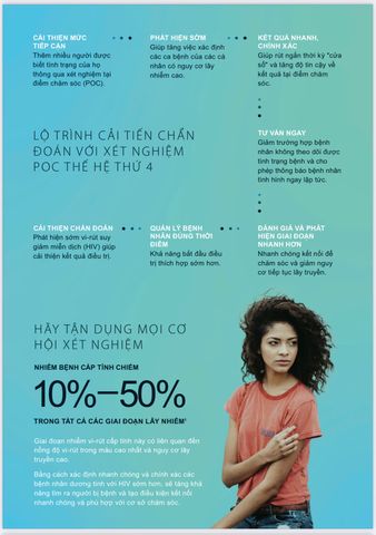 Que thử HIV Early Determine Combo - Phát hiện sớm HIV sau 14 ngày, độ nhạy cao, sản phẩm của Abbott, dễ sử dụng.