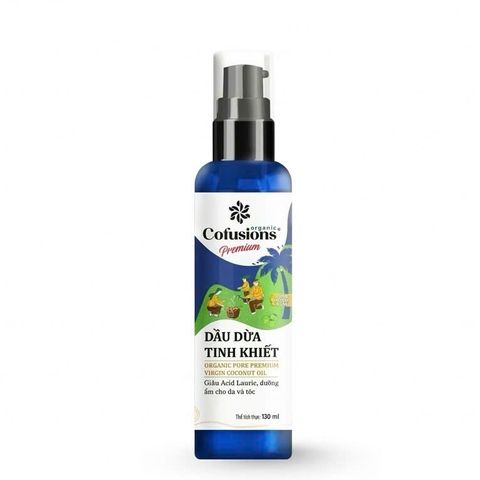 [NHÃN MỚI CFS] Dầu dừa tinh khiết mỹ phẩm ORGANIC Cofusions - Chai 130ml - Coconut Oil