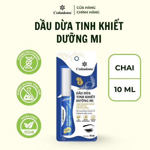 Dầu dừa Tinh Khiết Cofusions dưỡng mi 10ml chính hãng