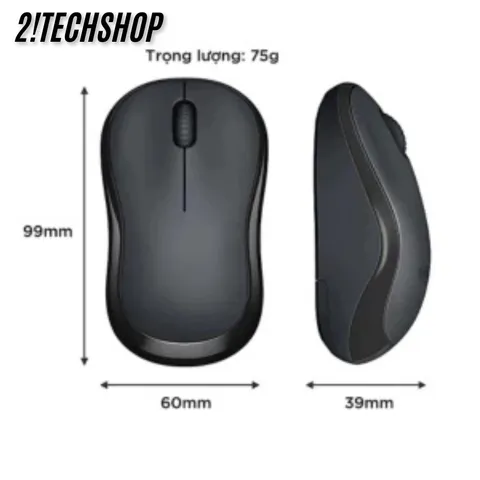 Chuột Không Dây Ateck M220 Silent Màu Đen - Giảm Ồn 90%, Kết Nối USB + Bluetooh, tặng pin, BH 12T