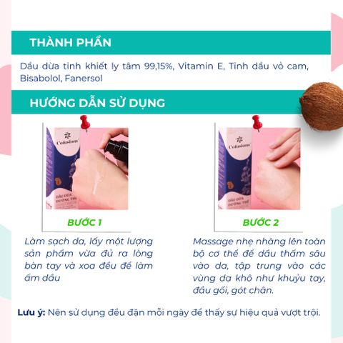 Dầu dừa dưỡng thể Cofusions 130ml - Coconut Body oil