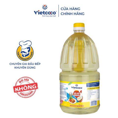 Dầu dừa Vietcoco cooking chai 2 lít