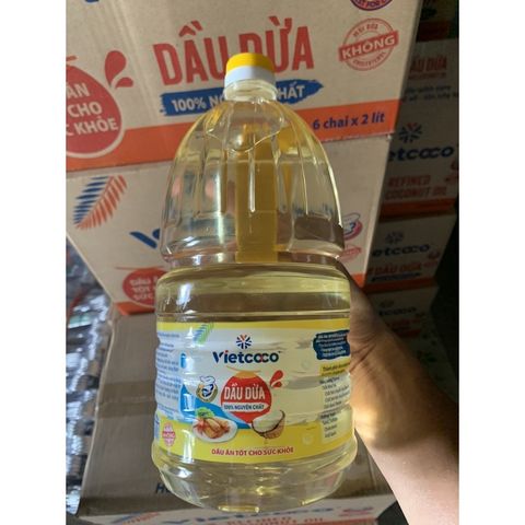 Dầu dừa Vietcoco cooking chai 2 lít
