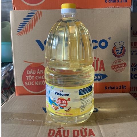 Dầu dừa Vietcoco cooking chai 2 lít