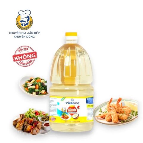 Dầu dừa Vietcoco cooking chai 2 lít