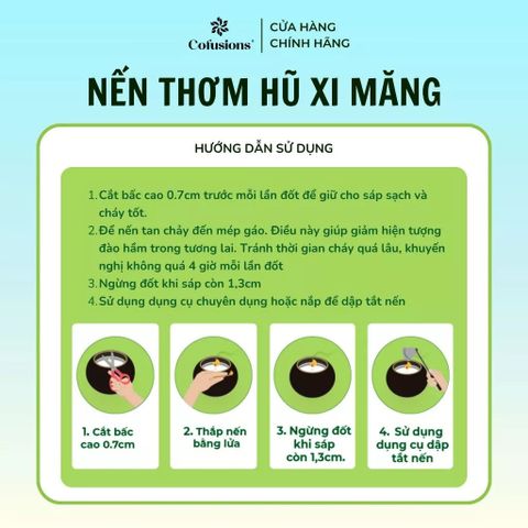 Nến thơm Stunning sunset Cofusions 50g - Hũ xi măng