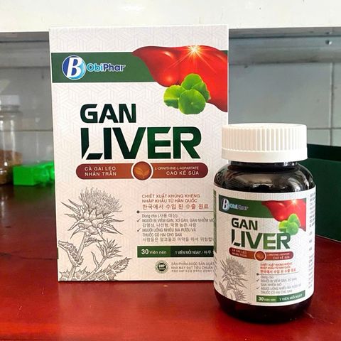 Viên uống Gan LIVER có cà gai leo hỗ trợ bảo vệ gan tối ưu (Chai 30 viên)