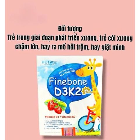 D3K2_Finebone D3K2 Huta dùng cho bé giai đoạn phát triển xương,răng(Chai 10ml)