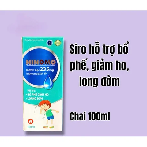 Siro bướm bạc NINOMO bổ phế giảm ho,hỗ trợ tiêu đàm(Chai 100ml)