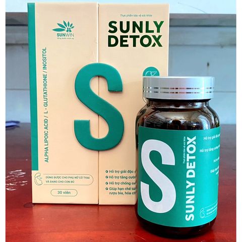 Thực phẩm bổ trợ gan SUNLY DETOX dùng được cho phụ nữ có thai và cho con bú(Chai 30viên)