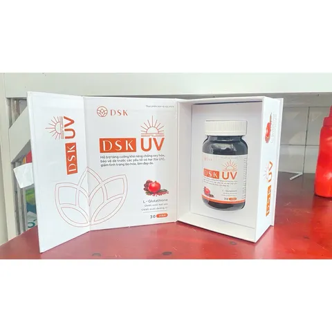 Viên uống DSK UV hỗ trợ chống nắng tối ưu và bảo vệ da (Chai 30 viên)