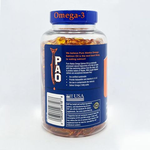 Viên Dầu Cá Hồi Pure Alaska Omega 3 1000MG - 210 Viên Tăng Cường Sức Khỏe Tim Mạch, Não, Da Tự Nhiên, Không Thủy Ngân 646920