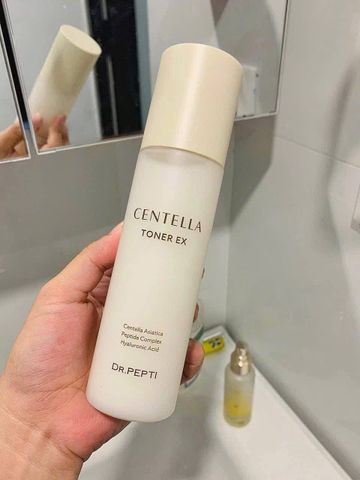 Nước Hoa Hồng Dr.Pepti Centella Toner 180ml - Dưỡng Dịu Da, Chiết Xuất Rau Má, Giảm Kích Ứng, Phù Hợp Mọi Loại Da