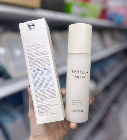 Nước Hoa Hồng Dr.Pepti Centella Toner 180ml - Dưỡng Dịu Da, Chiết Xuất Rau Má, Giảm Kích Ứng, Phù Hợp Mọi Loại Da