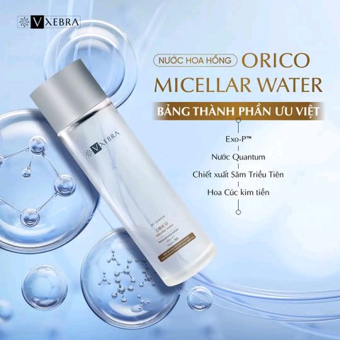 Nước tẩy trang Vxebra - Chiết xuất Sâm Triều Tiên giúp làn da hồng hào và khỏe mạnh