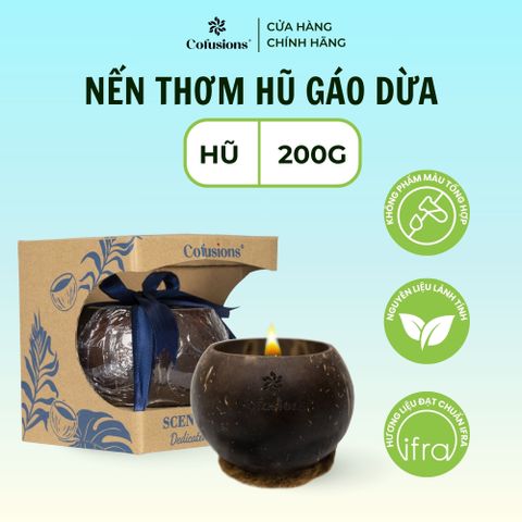 [NHÃN MỚI CFS] Nến thơm Stunning sunset Cofusions 200g - Hũ gáo dừa Bến Tre