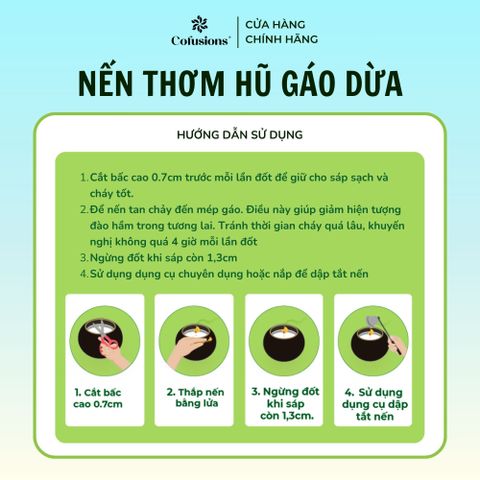 [NHÃN MỚI CFS] Nến thơm Stunning sunset Cofusions 200g - Hũ gáo dừa Bến Tre