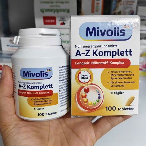 Vitamin tổng hợp Mivolis A-Z Komplett Đức 100 viên