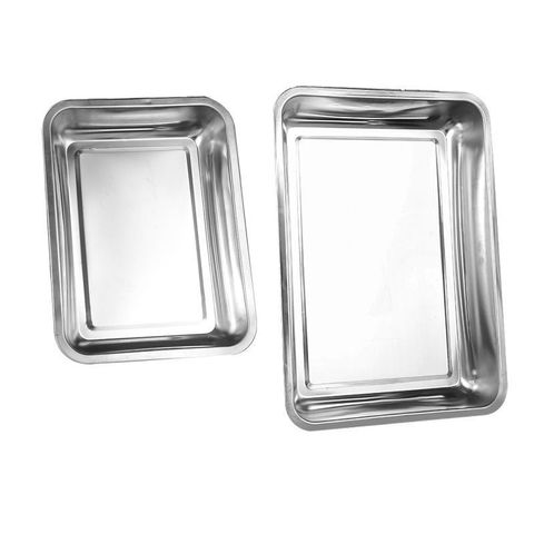 Khay Hấp Inox Chữ Nhật 400x600mm Dùng cho Nhà Bếp - Đồ Dùng Tiện Ích SQC Chất Lượng Cao (TV612-1)
