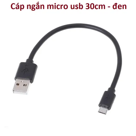 Cáp sạc và truyền dữ liệu  Micro USB IVALUE dài 30cm