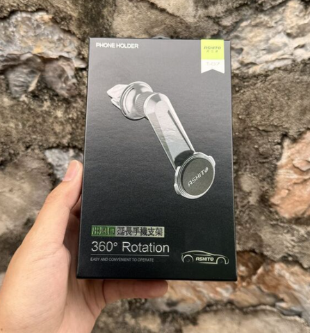 Đế giữ điện thoại trên ô tô ASHITO, hít nam châm , xoay 360 độ ,kẹp cửa gió 646975