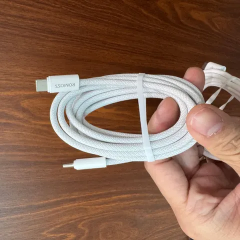 Cáp sạc nhanh Romoss C to C dài 2m công suất 60w ! Hàng Chính hãng ( no box)