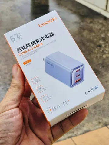 Củ sạc nhanh GaN TOOCKI 67W – 3 cổng (2 USB-C + 1 USB-A)