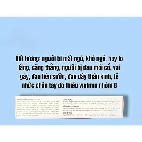 Bổ Thần Kinh H9000 Gold hỗ trợ mất ngủ,tê bì chân tay (Hộp 30 viên)
