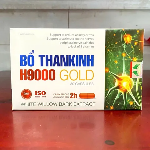 Bổ Thần Kinh H9000 Gold hỗ trợ mất ngủ,tê bì chân tay (Hộp 30 viên)