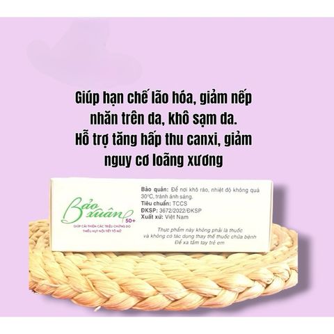 Viên uống Bảo Xuân vàng(30-50tuổi)-tím(+50tuổi) hỗ trợ cân bằng nội tiết nữ(hộp 30 viên)