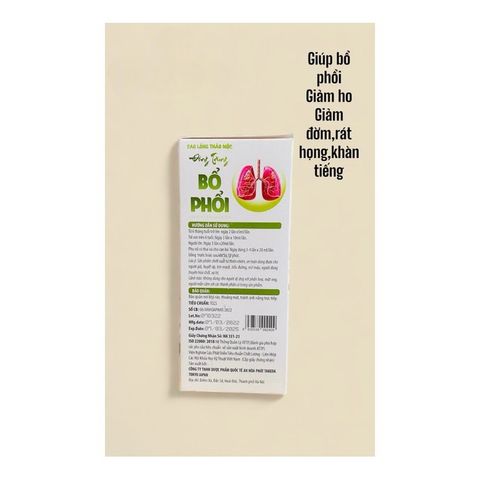 Siro thảo mộc Đông Trùng Bổ Phổi giúp giảm ho,đau rát họng,tan đàm(Chai 100ml)