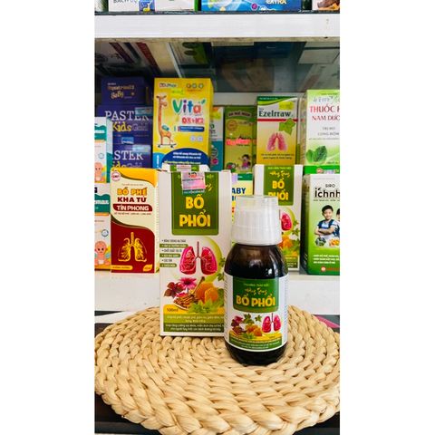 Siro thảo mộc Đông Trùng Bổ Phổi giúp giảm ho,đau rát họng,tan đàm(Chai 100ml)