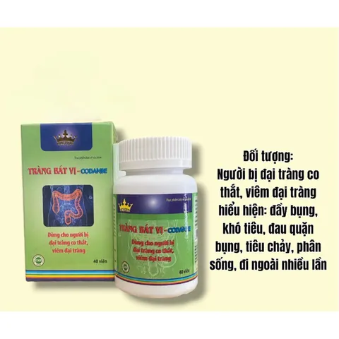 Viên uống Tràng Bát Vị hỗ trợ cho người bị co thắt đại tràng(chai 40viên)