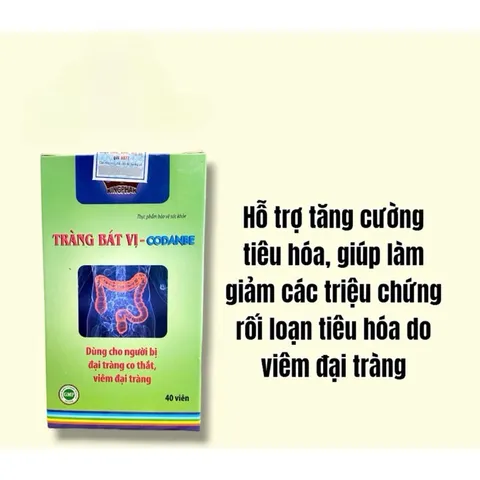 Viên uống Tràng Bát Vị hỗ trợ cho người bị co thắt đại tràng(chai 40viên)