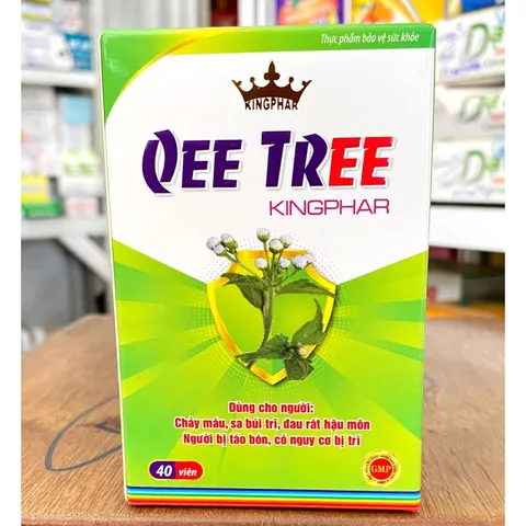 Viên uống QUEE TREE (Kingphar)hỗ trợ giảm đau,chảy máu do trĩ ,táo bón(Hộp 40vien)