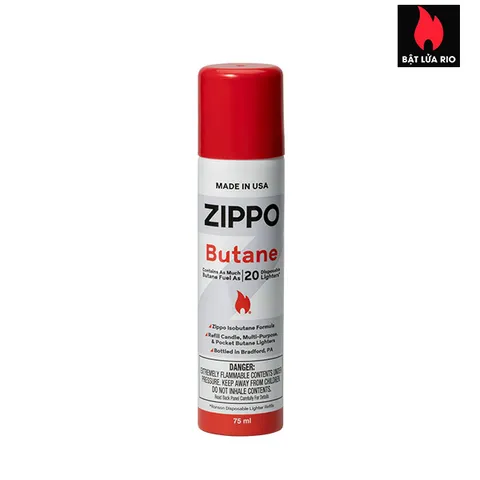 Zippo Butane Fuel 75ml – Gas Butane Zippo chính hãng Mỹ 75ml