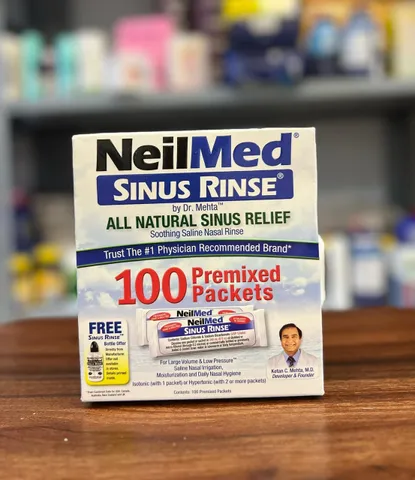 Muối rửa mũi neilmed 100 gói nguyên hộp (k kèm bình)