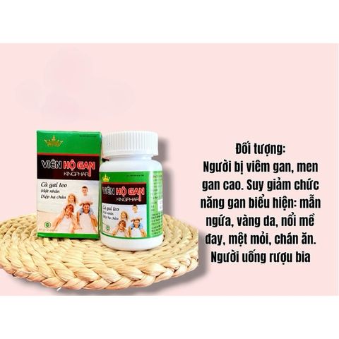 Viên Hộ Gan Kingphar giúp tăng cường chức năng gan(Chai 60viên)