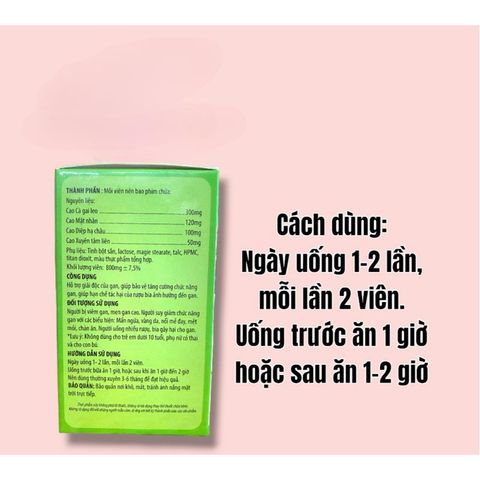 Viên Hộ Gan Kingphar giúp tăng cường chức năng gan(Chai 60viên)