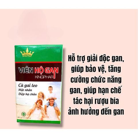 Viên Hộ Gan Kingphar giúp tăng cường chức năng gan(Chai 60viên)