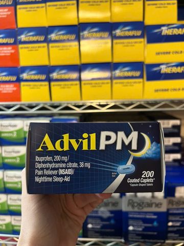 viên advil PM 200 viên hàng Mỹ