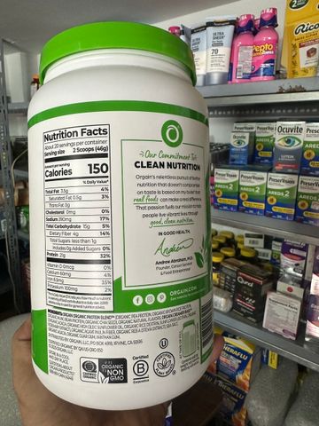 ĐẠM THỰC VẬT HỮU CƠ GREEN HƯƠNG VANI ORGAIN 920g
