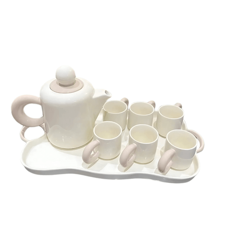 Set Bình nước + 6 cốc kèm khay Dopamine Phong cách Bắc Âu