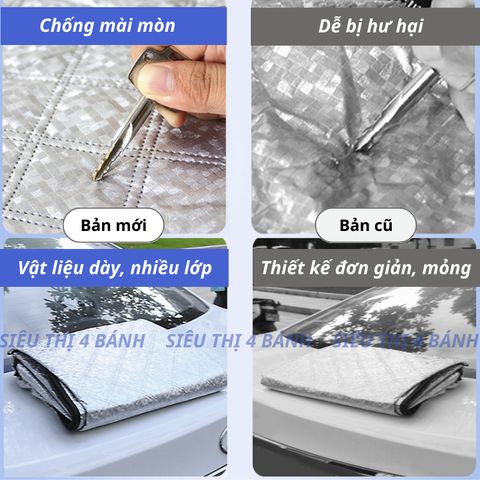 Tấm Che Nắng Kính Xe Hơi Và Gương Chiếu Hậu ( Loại Dày ) 