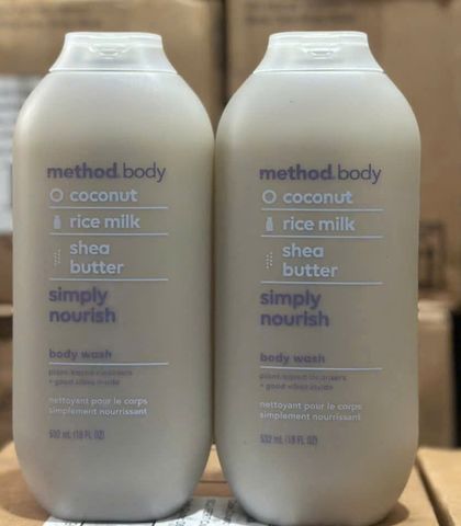 Sữa Tắm Method Body Wash Úc 532ml Cấp Ẩm Dữơng Trắng Da Cho Da Mịn Màng Sạch Sâu Từ Bên Trong