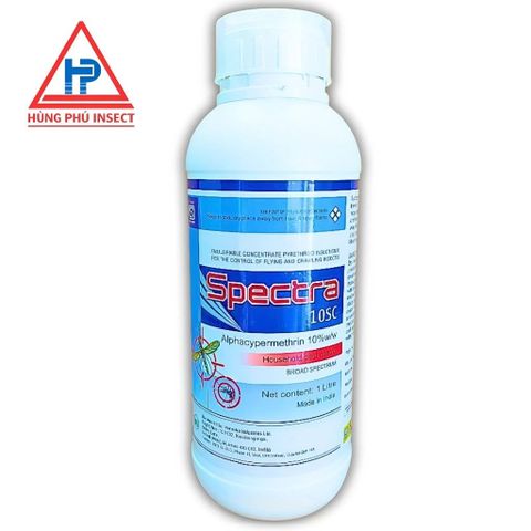 THUỐC DIỆT CÔN TRÙNG[ẤN ĐỘ]SPECTRA 10SC 1LÍT Huyền phù đậm đặc Diệt muỗi và Ruồi,gián,kiến,bọ chét,kiến ba khoang,rệp,ve